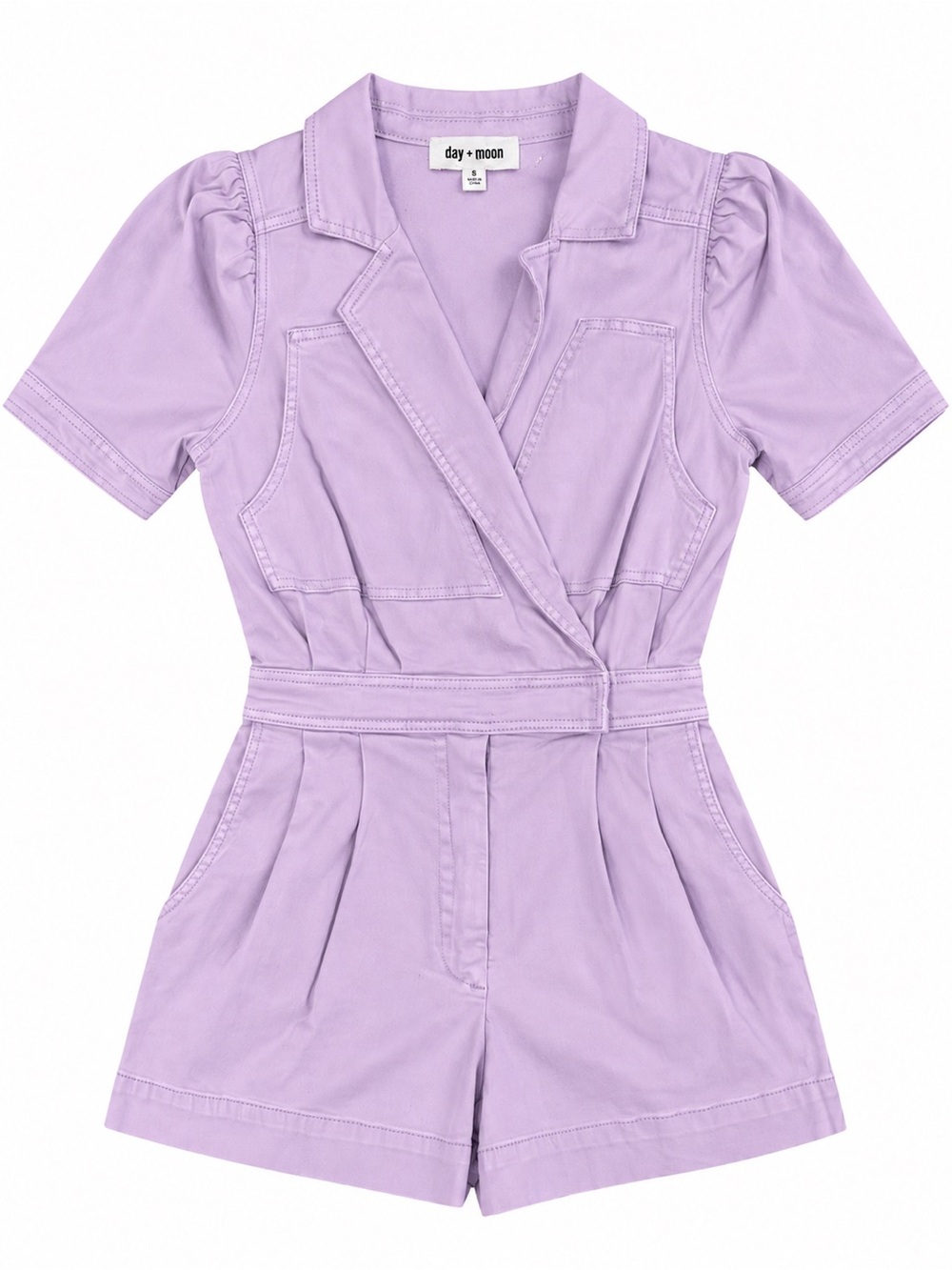 Day + Moon Lavender Romper – Size Small